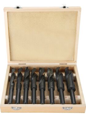 8Pcs 14-25mm Bearing Steel Drill Bits Reduced Shank Twist