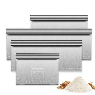 Stainless Steel Scale Cake Scraper DIY Dough Pastry