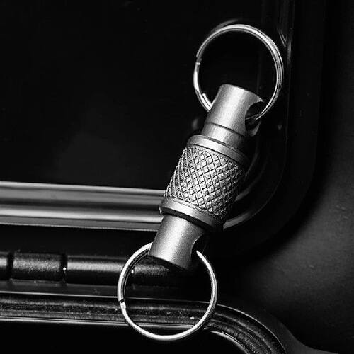 Titanium Alloy Keychain Key Holder Removable 360 Degree