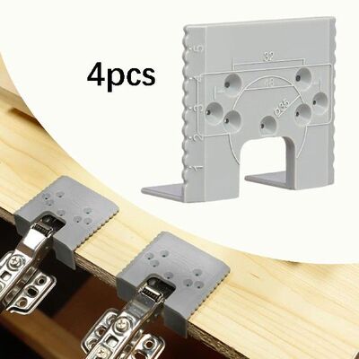 4 Pieces Door Jamb Hinge Jigs Retainer Precision Adjustment