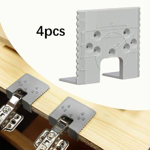 4 Pieces Door Jamb Hinge Jigs Retainer Precision Adjustment