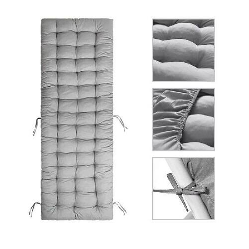 Sun Lounger Cushions Polyester Fiber Patio Chaise Lounge