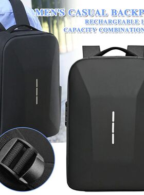 Men's Casual Backpack With Usb Charging Port Anti-Theft