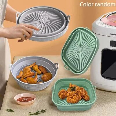 1Pc Silicone Foldable Air Fryer Silicone Liner Reusable Air