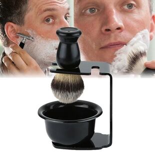 Men Shaving Shave Tools Brush Set with Soap Bracket Comes