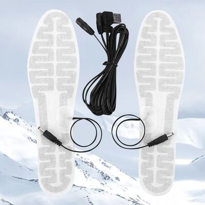 USB Heated Insoles Electric Foot Warming Pad 10W Winter