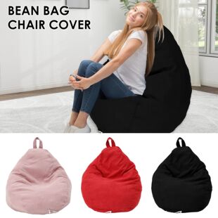 Big Cotton Chair Bag Sofa BeanBag Cover Lazy Bean Linen