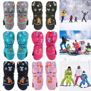 Years Old Non slip Cartoon Print Winter Waterproof