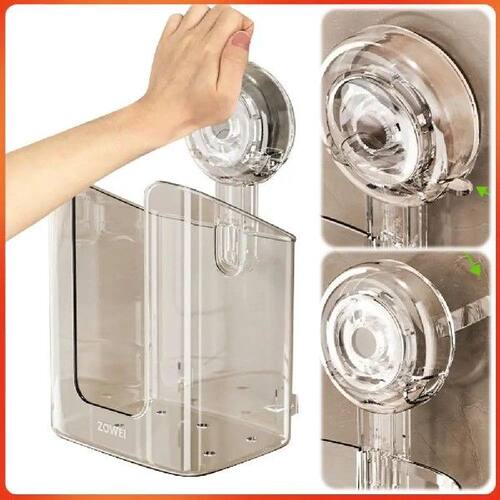 Wall Mounted Wet Wipes Dispenser with Suction Cup Toilet