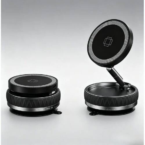 360 Degree Rotate Car Phone Mount 15W Vacuum Suction