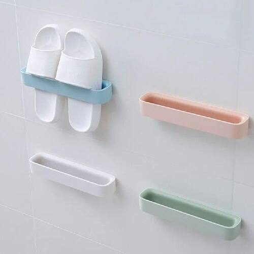 ?Stick-On Shoe Organizer for Bathroom - No Drilling Saves