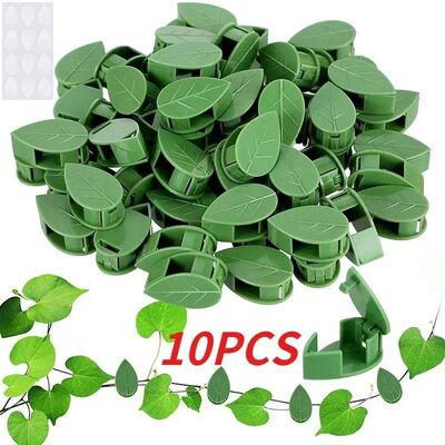 2026 10Pcs/Set Leaf-shaped Plant Climber Self-adhesive