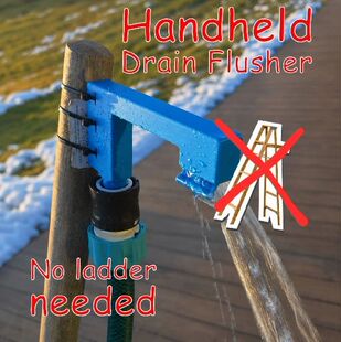 1pc High-Pressure Gutter Cleaning Nozzle &Roof Gutter