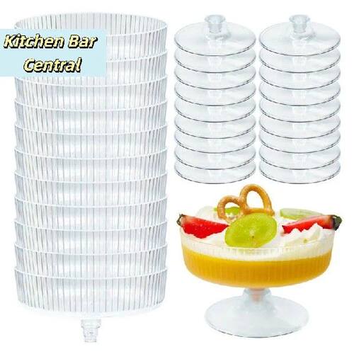 【10Pcs Plastic Martini Flutes Transparent Champagne Glass