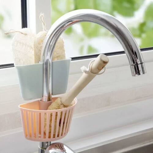 2026 Kitchen Drain Sink Plastic Hanging Basket Shelf Spout