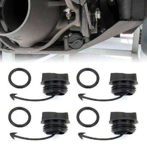 1/4 Sets Black Drain Plug With O-Ring For SeaDoo Spark RXT