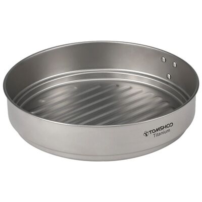 1100ml Titanium Fry Pan  Grill Frying Pan with Folding