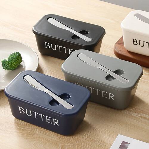 Butter Container Box With Knife Simple Restaurant Sealed