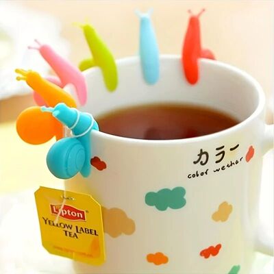 5pcs Snail-Shaped Tea Infuser - Silicone Kitchen Gadget for
