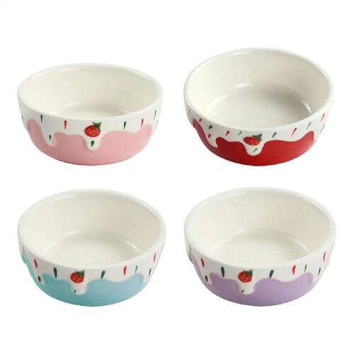 Hamster Food Bowl Easy to Clean Stable Anti Spill Rabbit