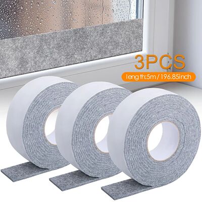 3 Roll 5m Window Condensation Prevention Absorber 5mm Thick
