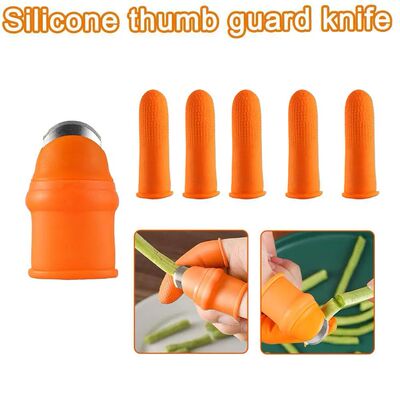 Silicone Thumb Knife Finger Protector for Vegetable Fruit