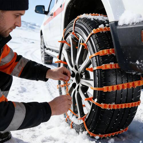 10pcs Car Tire Chains Winter Snow Anti-Skid Tyre Cable Ties