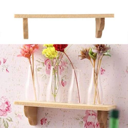 1pcs 1:12 Dollhouse Wood Wall Shelf Bathroom Storage Rack