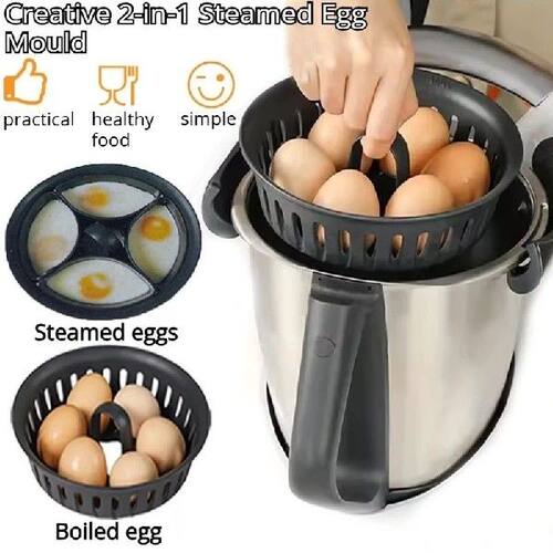 Food Grade 2-in-1 Steaming and Boiling Egg Tool, Suitable