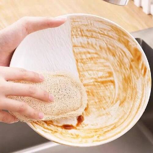 6X Natural Luffa Dish Towel Washing Cloth Sponge Loofah