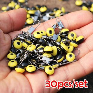 Float Connectors 30pcs Fishing Space Beans Stops set Bobber
