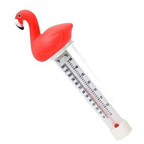 Shatter Resistant Floating Pool Thermometer Pink Flamingo