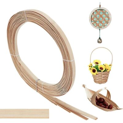 32.8 Yards Bamboo Strips 15mm Wide Flat Wicker Rattan