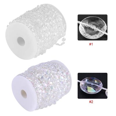 30m Acrylic Crystal like String Beads Curtain Wedding