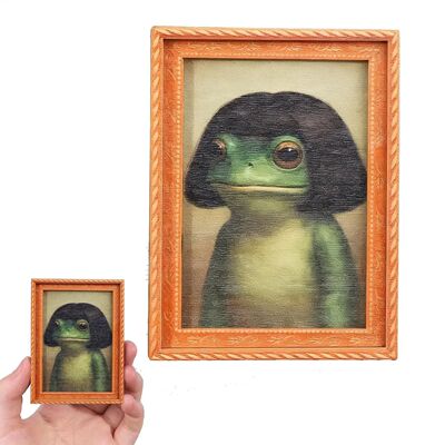 Funny Frog Fridge Magnet Mini Refrigerator Magnet Green