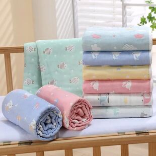 Gauze Design Baby Layer 110x110cm Cartoon Towel Six Bath