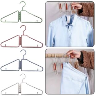 Hanger Plastic 12pcs Coat Clothes Hangers Slip Foldable Non