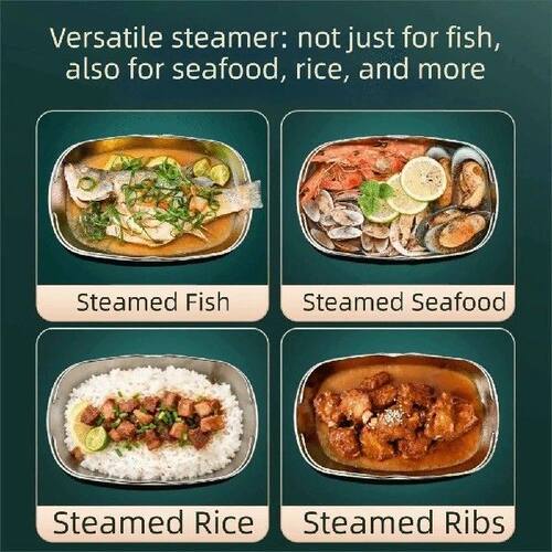 Stainless Steel Fish Serving Plate Heat-resistant Thickened