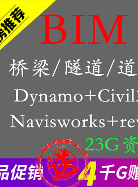 桥梁道路隧道bim视频教程Dynamo＋Navisworks＋Revit＋Civil3d
