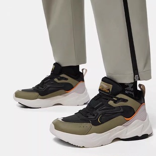 李宁加绒休闲鞋男鞋冬季保暖加厚减震回弹中帮潮流运动鞋 AGLT127