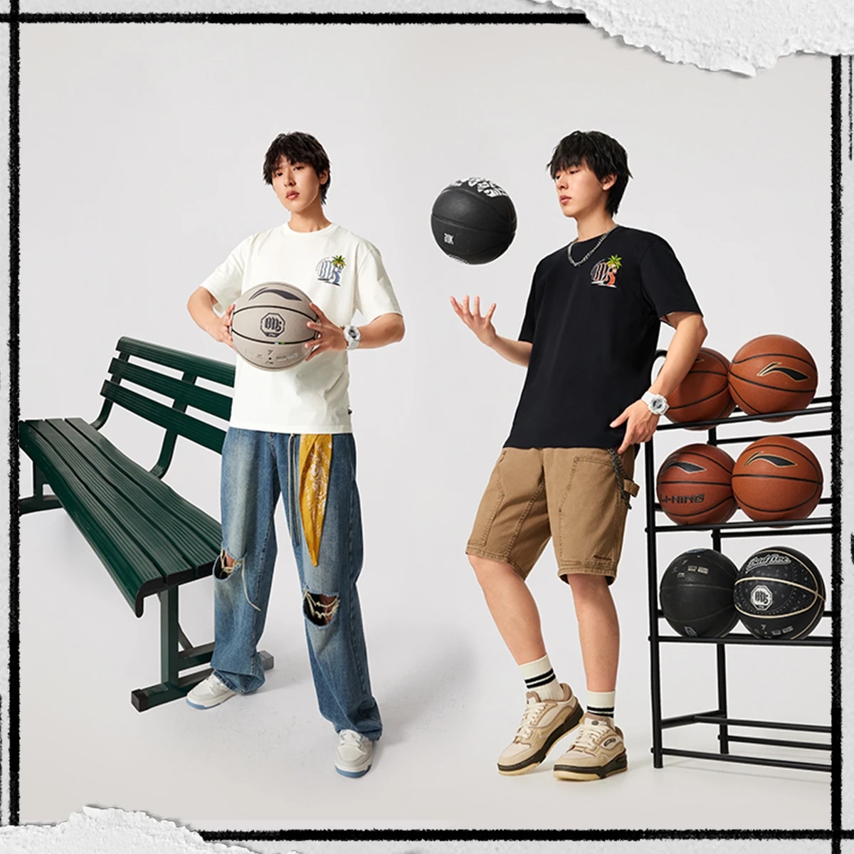 李宁短袖男子冰感舒适T恤文化衫