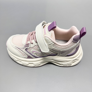 比迪女童鞋网面透气儿童单网鞋2025夏季软底轻便女孩运动老爹鞋