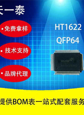 HT1622 QFP64 LCD 表面贴装型 液晶驱动芯片欢迎咨询报价
