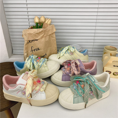 美式板鞋男款新款黄色鞋子男鞋 春季透气贝壳鞋情侣休闲运动鞋女