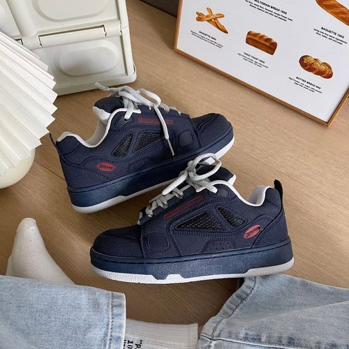 冬季增高鞋男休闲板鞋美式高街 潮流新款黑色鞋子男鞋情侣运动女