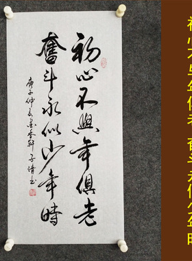 文脉书画书法手写励志惊艳字画