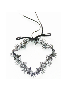 女绑带蝴蝶结锁骨链颈带项圈