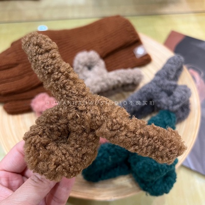 毛绒抓夹发卡毛绒外贸