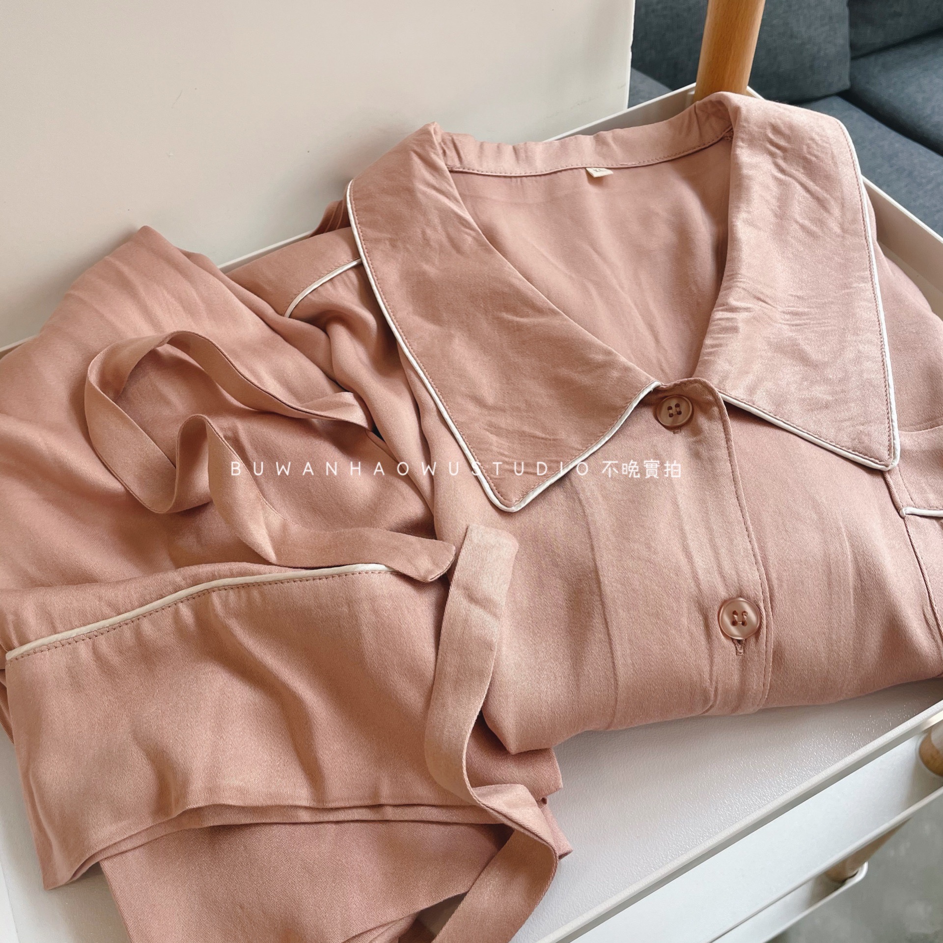 外贸人棉睡衣家居服女粘纤舒服
