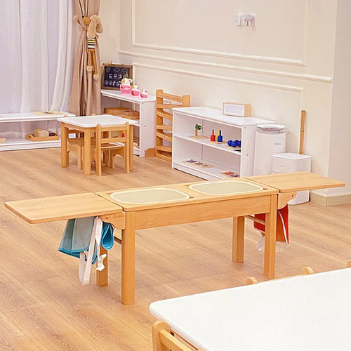 榉木蒙氏日常教具洗碗台